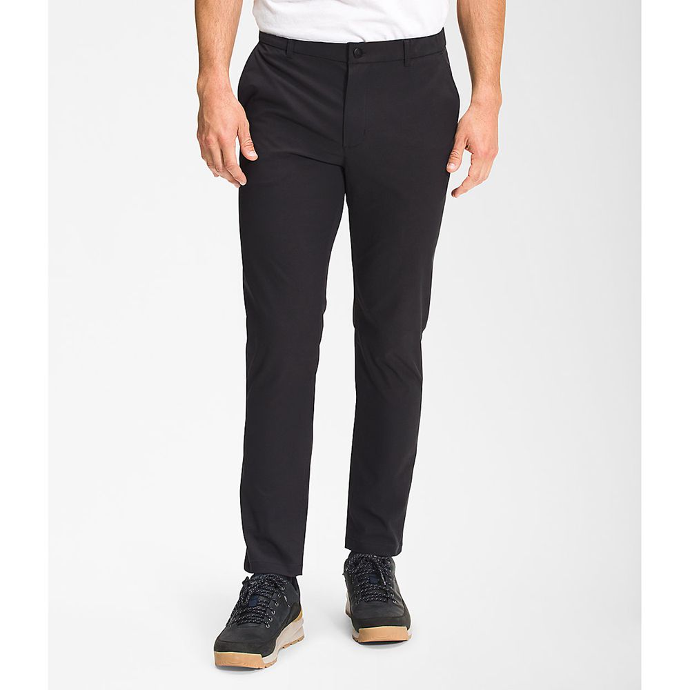 The North Face Pants Mens Australia - The North Face City Standard Slim Black Flashdry (OYB-937648)